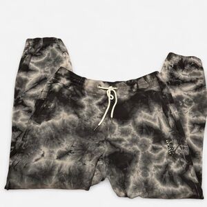 Aeropostale Black and Gray Tie-Dye Kids Joggers